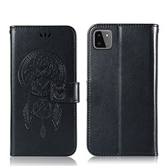 Funda de Cuero Cartera con Soporte Patron de Moda Carcasa JX1 para Samsung Galaxy F42 5G Negro