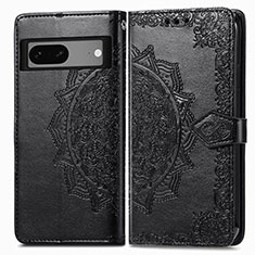 Funda de Cuero Cartera con Soporte Patron de Moda Carcasa para Google Pixel 7 5G Negro