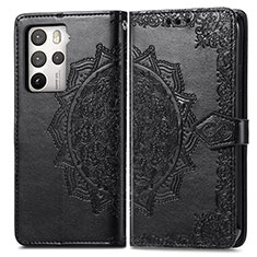 Funda de Cuero Cartera con Soporte Patron de Moda Carcasa para HTC U23 5G Negro