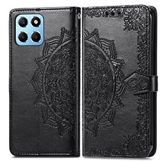 Funda de Cuero Cartera con Soporte Patron de Moda Carcasa para Huawei Honor 70 Lite 5G Negro