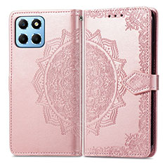 Funda de Cuero Cartera con Soporte Patron de Moda Carcasa para Huawei Honor 70 Lite 5G Oro Rosa