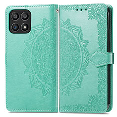 Funda de Cuero Cartera con Soporte Patron de Moda Carcasa para Huawei Honor X30i Verde