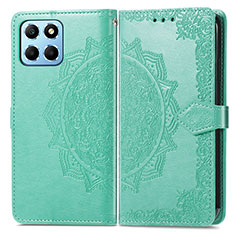 Funda de Cuero Cartera con Soporte Patron de Moda Carcasa para Huawei Honor X8a 5G Verde