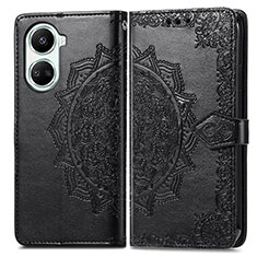 Funda de Cuero Cartera con Soporte Patron de Moda Carcasa para Huawei Nova 10 SE Negro