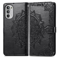 Funda de Cuero Cartera con Soporte Patron de Moda Carcasa para Motorola Moto Edge (2022) 5G Negro