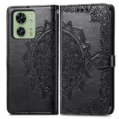 Funda de Cuero Cartera con Soporte Patron de Moda Carcasa para Motorola Moto Edge (2023) 5G Negro