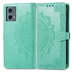 Funda de Cuero Cartera con Soporte Patron de Moda Carcasa para Motorola Moto G 5G (2023) Verde