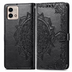 Funda de Cuero Cartera con Soporte Patron de Moda Carcasa para Motorola Moto G Stylus (2023) 4G Negro