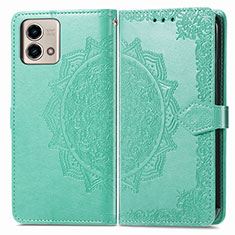 Funda de Cuero Cartera con Soporte Patron de Moda Carcasa para Motorola Moto G Stylus (2023) 4G Verde