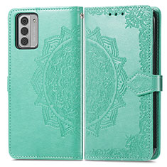 Funda de Cuero Cartera con Soporte Patron de Moda Carcasa para Nokia G42 5G Verde