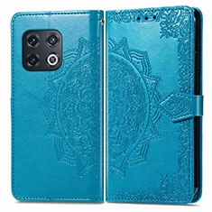 Funda de Cuero Cartera con Soporte Patron de Moda Carcasa para OnePlus 10 Pro 5G Azul