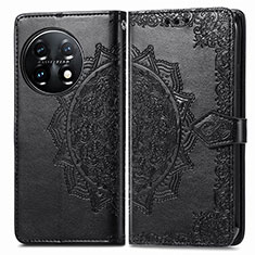 Funda de Cuero Cartera con Soporte Patron de Moda Carcasa para OnePlus 11 5G Negro