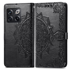 Funda de Cuero Cartera con Soporte Patron de Moda Carcasa para OnePlus Ace Pro 5G Negro