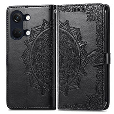 Funda de Cuero Cartera con Soporte Patron de Moda Carcasa para OnePlus Nord 3 5G Negro