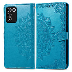 Funda de Cuero Cartera con Soporte Patron de Moda Carcasa para Realme 9 SE 5G Azul