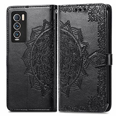 Funda de Cuero Cartera con Soporte Patron de Moda Carcasa para Realme GT Master Explorer 5G Negro