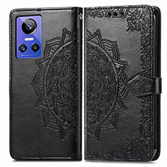 Funda de Cuero Cartera con Soporte Patron de Moda Carcasa para Realme GT Neo3 5G Negro