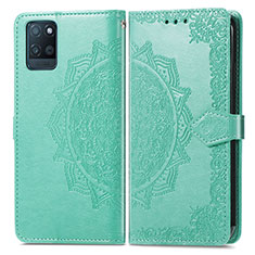 Funda de Cuero Cartera con Soporte Patron de Moda Carcasa para Realme V11s 5G Verde