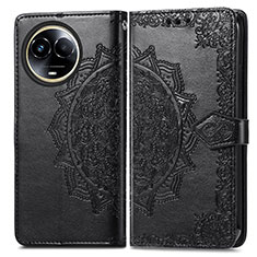 Funda de Cuero Cartera con Soporte Patron de Moda Carcasa para Realme V50s 5G Negro