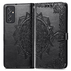 Funda de Cuero Cartera con Soporte Patron de Moda Carcasa para Samsung Galaxy A05s Negro