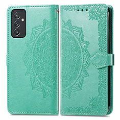 Funda de Cuero Cartera con Soporte Patron de Moda Carcasa para Samsung Galaxy A05s Verde