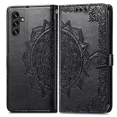 Funda de Cuero Cartera con Soporte Patron de Moda Carcasa para Samsung Galaxy A13 5G Negro