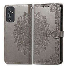 Funda de Cuero Cartera con Soporte Patron de Moda Carcasa para Samsung Galaxy A15 5G Gris