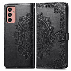 Funda de Cuero Cartera con Soporte Patron de Moda Carcasa para Samsung Galaxy F13 4G Negro