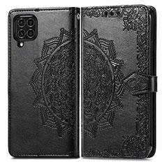 Funda de Cuero Cartera con Soporte Patron de Moda Carcasa para Samsung Galaxy M62 4G Negro