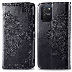 Funda de Cuero Cartera con Soporte Patron de Moda Carcasa para Samsung Galaxy M80S Negro