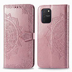 Funda de Cuero Cartera con Soporte Patron de Moda Carcasa para Samsung Galaxy M80S Oro Rosa