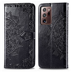 Funda de Cuero Cartera con Soporte Patron de Moda Carcasa para Samsung Galaxy Note 20 Ultra 5G Negro