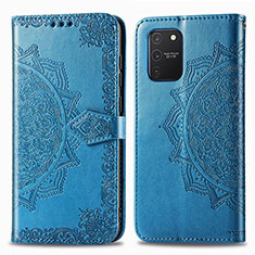 Funda de Cuero Cartera con Soporte Patron de Moda Carcasa para Samsung Galaxy S10 Lite Azul