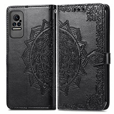 Funda de Cuero Cartera con Soporte Patron de Moda Carcasa para Xiaomi Civi 5G Negro