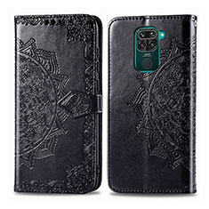 Funda de Cuero Cartera con Soporte Patron de Moda Carcasa para Xiaomi Redmi 10X 4G Negro