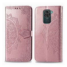 Funda de Cuero Cartera con Soporte Patron de Moda Carcasa para Xiaomi Redmi 10X 4G Oro Rosa