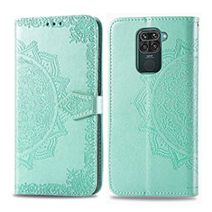 Funda de Cuero Cartera con Soporte Patron de Moda Carcasa para Xiaomi Redmi 10X 4G Verde