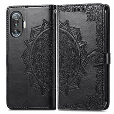 Funda de Cuero Cartera con Soporte Patron de Moda Carcasa para Xiaomi Redmi K40 Gaming 5G Negro