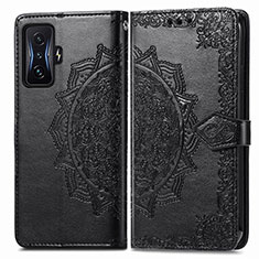 Funda de Cuero Cartera con Soporte Patron de Moda Carcasa para Xiaomi Redmi K50 Gaming 5G Negro