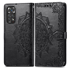 Funda de Cuero Cartera con Soporte Patron de Moda Carcasa para Xiaomi Redmi Note 11 Pro 4G Negro