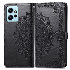 Funda de Cuero Cartera con Soporte Patron de Moda Carcasa para Xiaomi Redmi Note 12 4G Negro