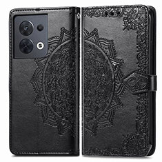 Funda de Cuero Cartera con Soporte Patron de Moda Carcasa para Xiaomi Redmi Note 13 Pro 5G Negro