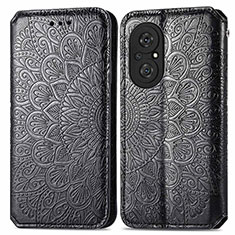 Funda de Cuero Cartera con Soporte Patron de Moda Carcasa S01D para Huawei Honor 50 SE 5G Negro