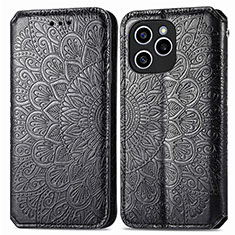 Funda de Cuero Cartera con Soporte Patron de Moda Carcasa S01D para Huawei Honor 60 SE 5G Negro