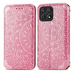 Funda de Cuero Cartera con Soporte Patron de Moda Carcasa S01D para Huawei Honor X30i Oro Rosa