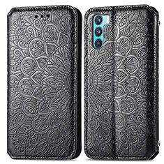 Funda de Cuero Cartera con Soporte Patron de Moda Carcasa S01D para Oppo K9 Pro 5G Negro