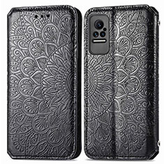 Funda de Cuero Cartera con Soporte Patron de Moda Carcasa S01D para Xiaomi Civi 1S 5G Negro