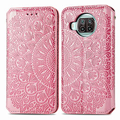 Funda de Cuero Cartera con Soporte Patron de Moda Carcasa S01D para Xiaomi Mi 10i 5G Oro Rosa