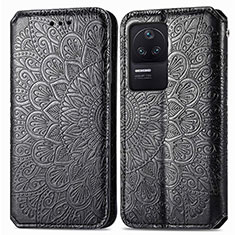 Funda de Cuero Cartera con Soporte Patron de Moda Carcasa S01D para Xiaomi Poco F4 5G Negro