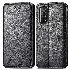 Funda de Cuero Cartera con Soporte Patron de Moda Carcasa S01D para Xiaomi Redmi K30S 5G Negro